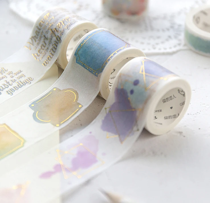 

precious time color memory washing paper for decoration 30mm*7m