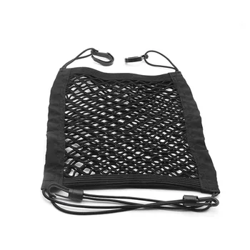 

Car Seat Mesh Organizer Storage Black Cargo Net Pockets Luggage Hook Pouch Car Interior Seat Double-layer Mesh Storage Net Bag