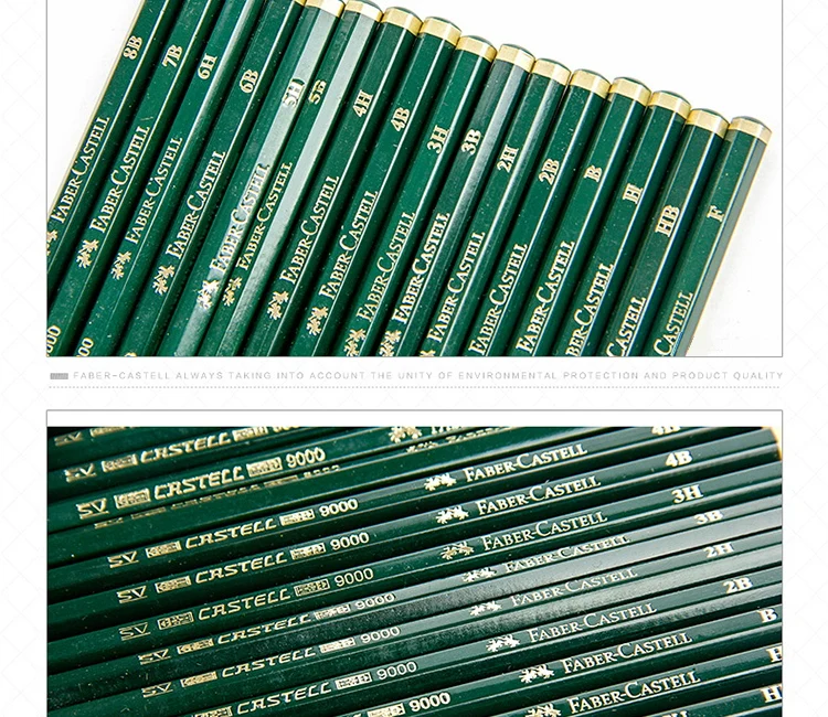 Faber-Castell 9000 карандашей 12/16 шт набор школьных карандашей графитовый карандаш для рисования и ручка для эскизов набор