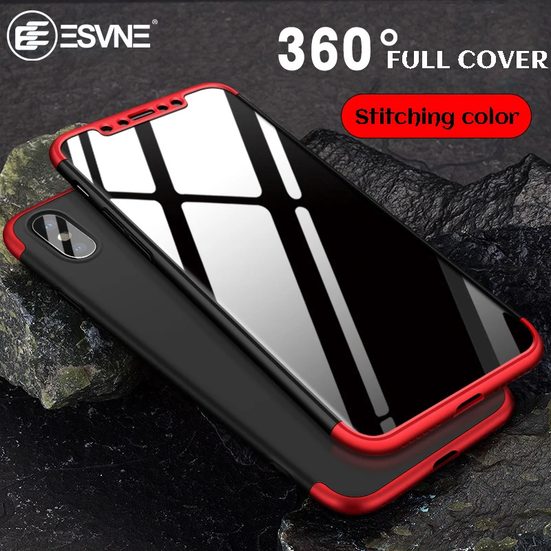 Чехол ESVNE с полной защитой на 360 градусов для iphone X чехол Iphone 10 жесткий