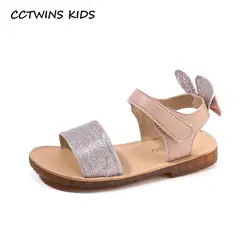 CCTWINS обувь для детей 2019 летние модные туфли без каблуков "Принцесса" микрофибра детей мягкий галстук-бабочку обуви ребенка Брендовые