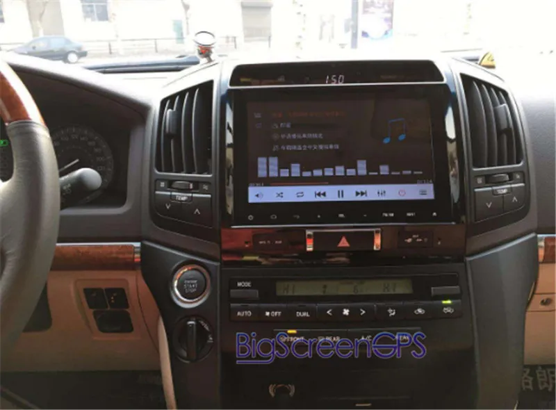 Perfect 16" Tesla Style Android 6.0 Car DVD Player GPS Navi For TOYOTA LAND CRUISER LC200 2008-2015 Auto Stereo unit Multimedia Recoder 1