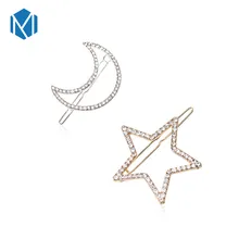М мизм женские Девушки Кристалл Стразы звезда зажим для волос в виде Луны красота Шпилька заколка для волос на голову украшения женские аксессуары для волос заколка