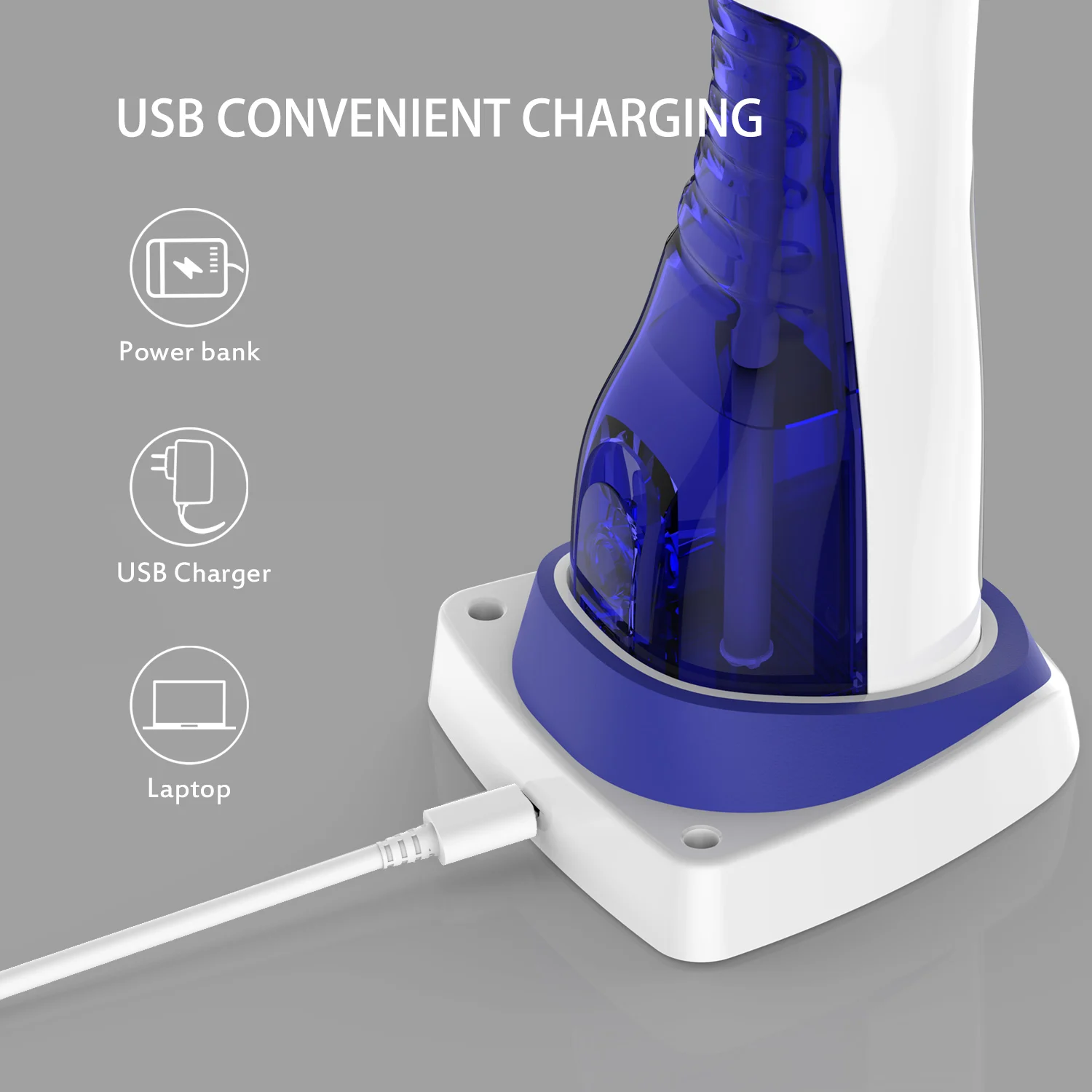 Ирригатор полости рта Ovonni с аккумулятором и зарядным кабелем USB|Ирригаторы для