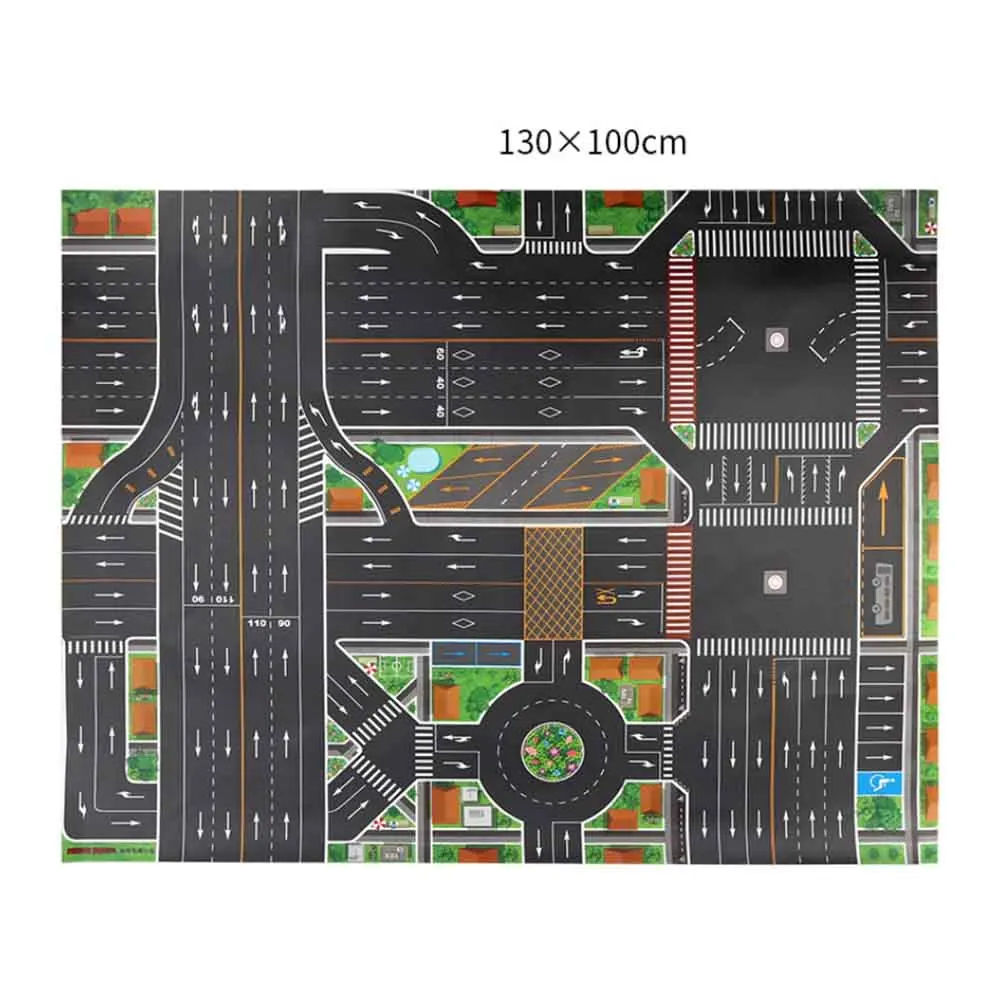 130x100 см машинки, карта, Игрушечная машина, парковка, городская парковка, Дорожная карта, Игрушечная модель, автомобильный мат для скалолазания, подарки для детей, развивающие игрушки