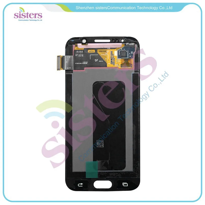 SAM1114  Free shipping Wholesale High Quality White Color Display Touch Screen Digitizer For Samsung Galaxy S6 LCD  G9200 (5)
