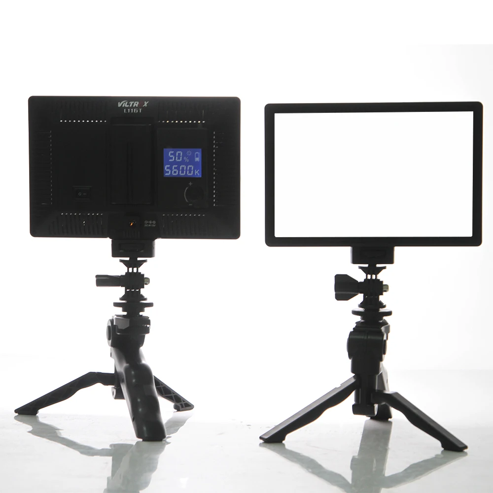  Table Photo Studio Set 2x Viltrox L116T Bi-Color Dimmable LED Video Light + 2x Mini Tripod + 2x 2M  - 32845811948