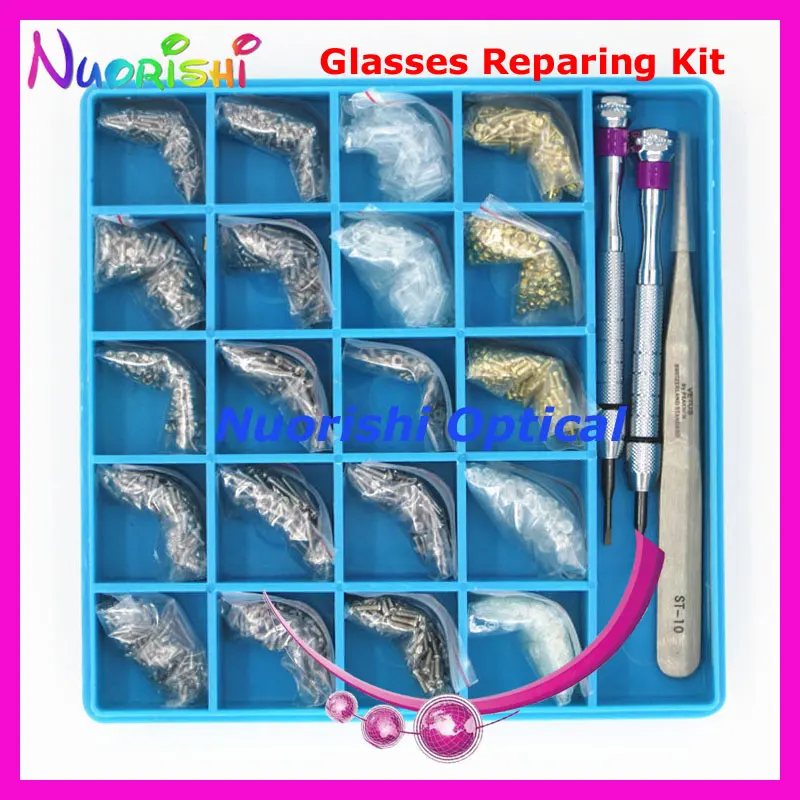 

Eyeglasses Glasses Accessories Repairing Parts Case Kit Set Screwdriver Screw Nuts Washers Tweezers Bushing HBS21 Free Shippi