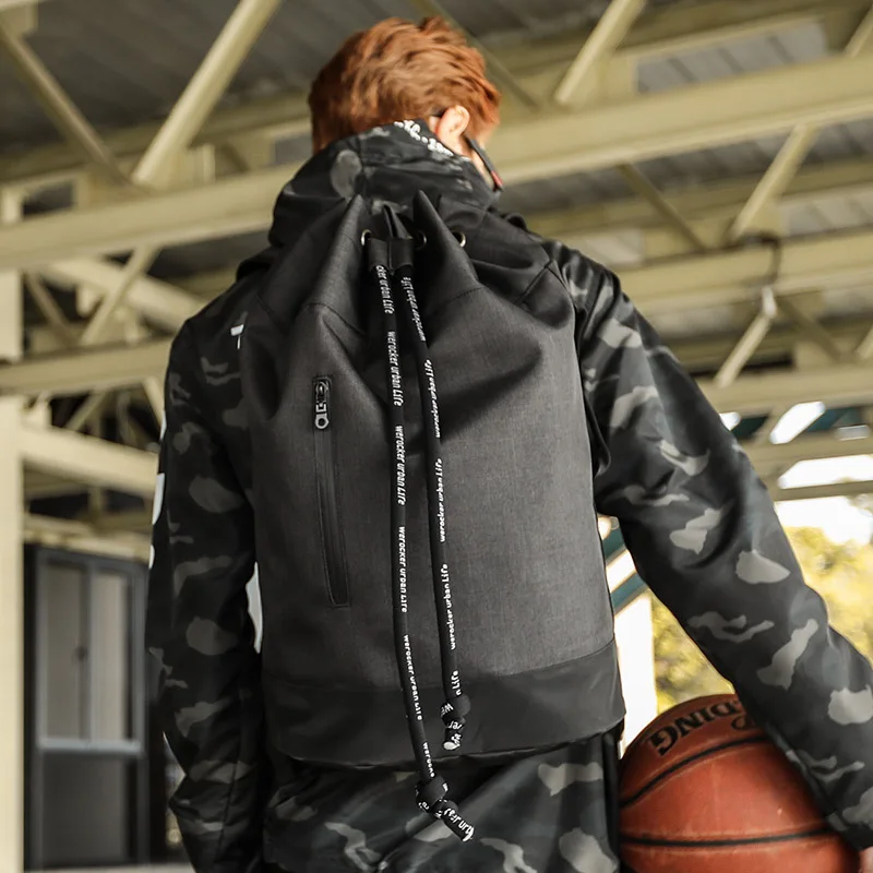 

Fashion Casual Basketball Backpack Men's Sports Volleyball Backpack Drawstring Beam Bag Training Casual Fitness Yoga Bag