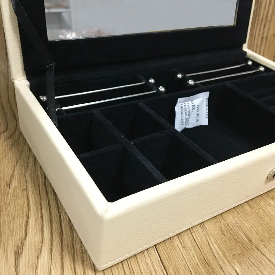 

25*14*5 cm Packaging leather Box Bracelet Display Charms Ring Bracelet Earrings Gift Velvet Box Compatible with Pandora Jewelry