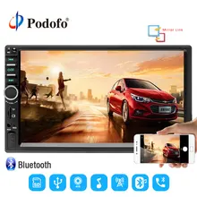 Podofo 2 Din Car Radio 7 Touch Autoradio MP5 2din Touch Screen Bluetooth Handsfree Rear Mirror