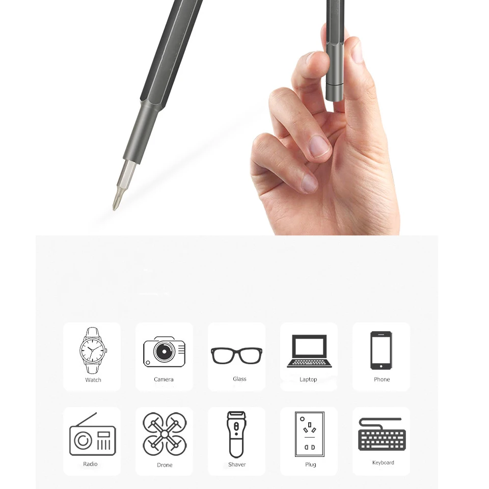 M-Triangle 22 in 1 Precision Mi screwdriver set Torx Slotted and Phillips cordless Magnetic Daily Use Smart Home Repair tools