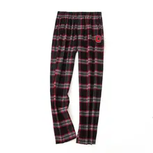 Осенние мужские хлопковые штаны для сна, мужские брюки размера плюс, ночная рубашка, Пижама для мужчин, повседневные свободные клетчатые Пижамные штаны XXL