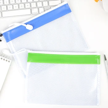 

DELI Document Bag Student Mesh Transparent Stationery Storage Bag A4/A5/B5 File Folder Office Document Bag File Storage Supplies