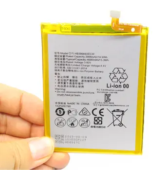 

iSkyamS 10pcs/lot 3900mAh HB396693ECW Replacement Battery For Huawei mate 8 mate8 Batteries Batteria Batterij