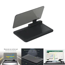 H6 Universal Car GPS Navigation HUD Head Up Display Holder Smartphone with Transparent Reflection Film Non-slip Mat DXY