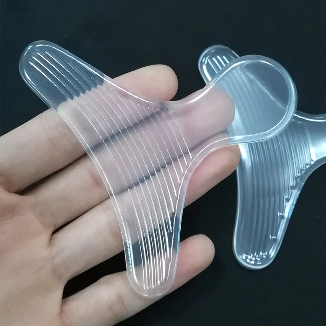 2 pcs Foot Care Health Transparent Adhesive Silicone Gel Heel Care