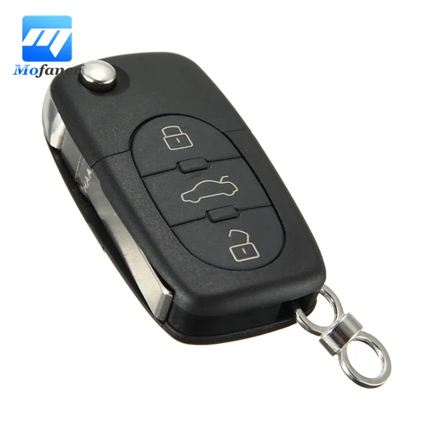 New 3 Button Remote Key Fob Case Shell Blade HAA for Audi A2 A3 A4 A6