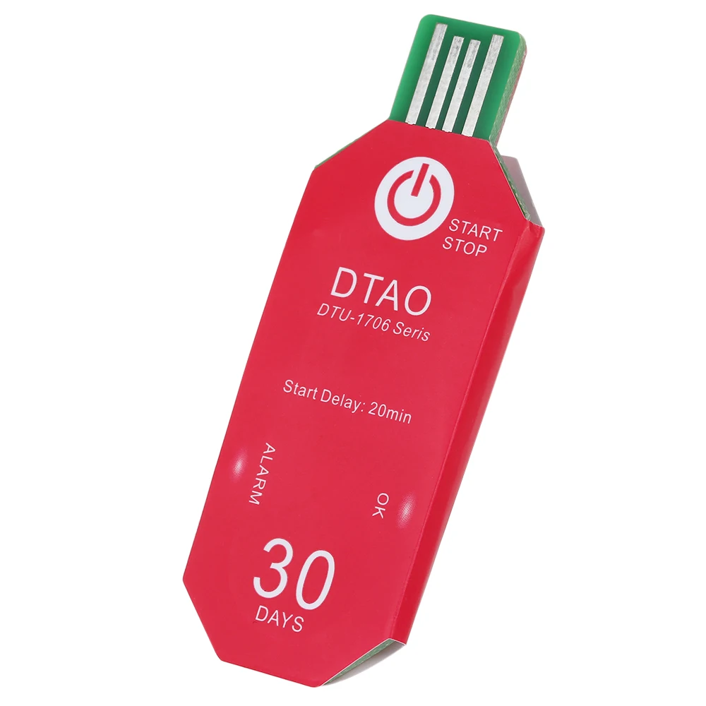 Водонепроницаемый PDF одноразовый USB Регистратор данных температуры 30 дней холодной цепи термометр рекордер для биологических/медицинских химических