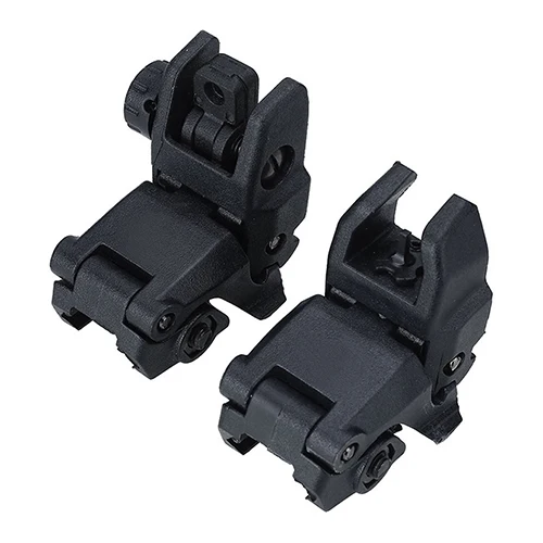 

2Pcs/Set Tactical Folding Front Rear Flip Up Backup Sights for 20mm Rail Airsoft