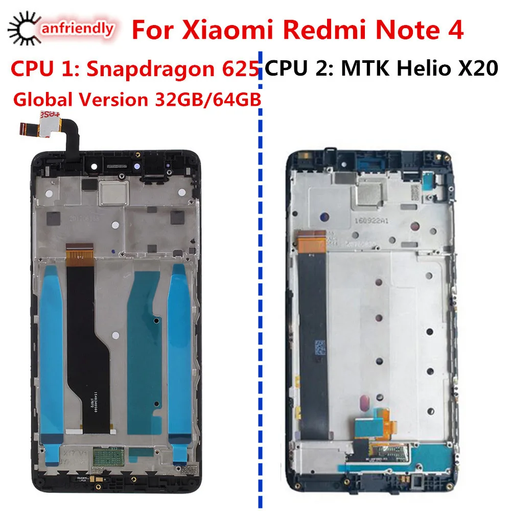 MTK Helio X20 /Global Version 32GB/64GB Snapdragon 625 LCD Display Touch Screen Digitizer Assembly+