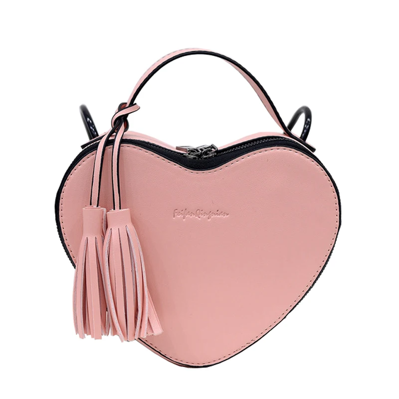 

2016 Famous Brand Shoulder Bag Women Pu Leather Shell Heart Shape Design Handbag Messenger Bag Fashion High Quality Bag XA281D