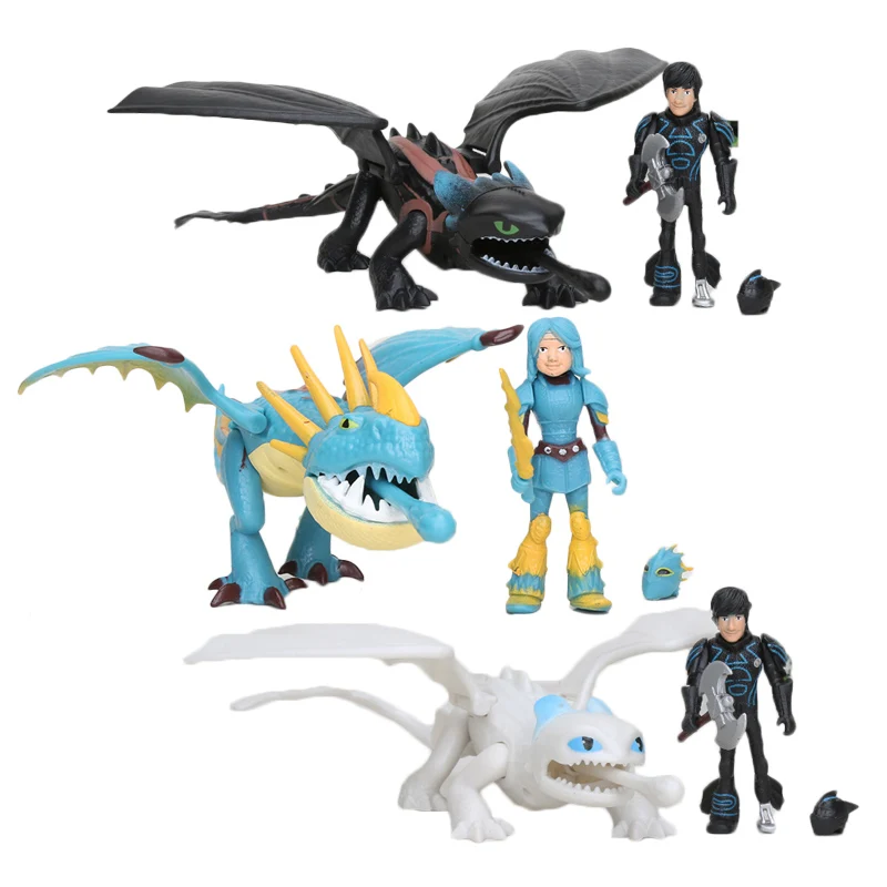 

How to Train Your Dragon 3 Toothless Night Fury Stormfly PVC action figure toys