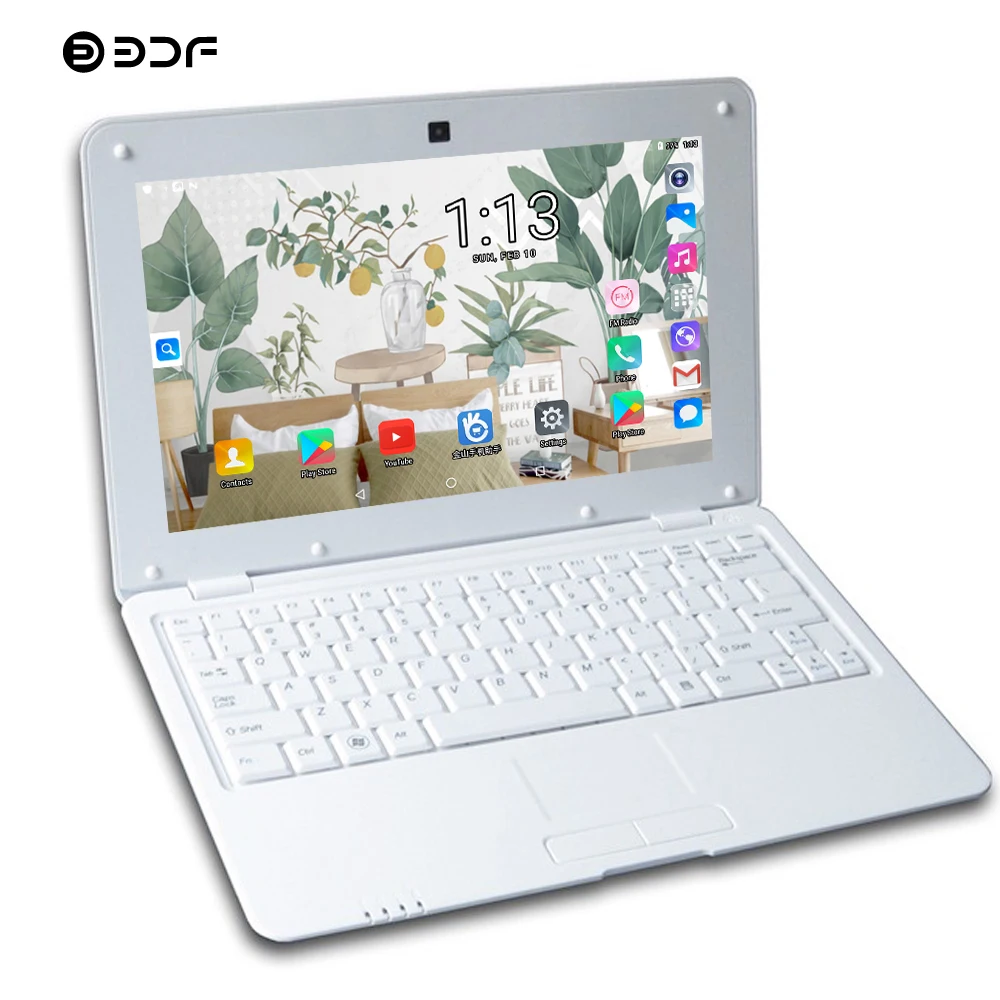 BDF ноутбук 10,1 дюймов классический Android 6,0 ноутбук четырехъядерный Android планшетный ПК Wi-Fi мини Нетбук Компьютер планшеты