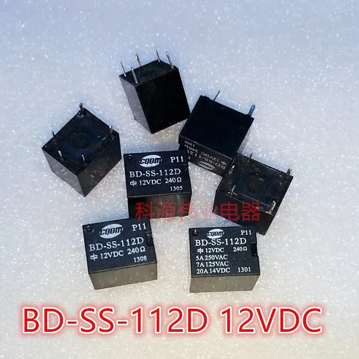 BD-SS-112D-12V 12VDC 5-контактный BD-SS-112D реле 12V | Электронные компоненты и принадлежности