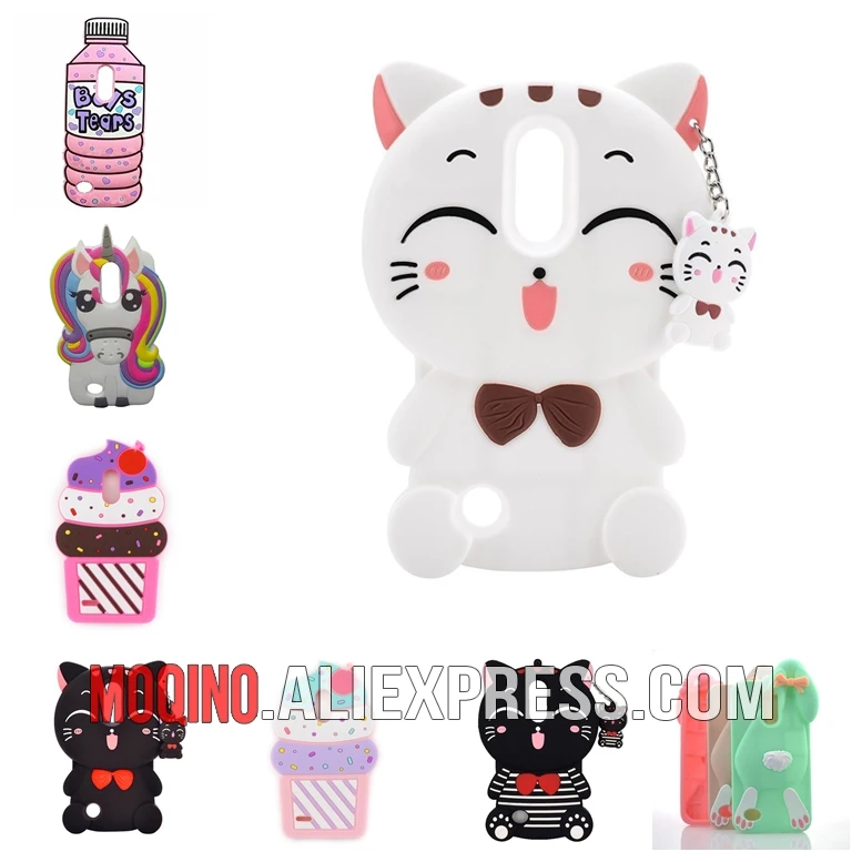 

For LG K10 (2017) Case Luxury Cute Silicone Unicorn Ice Cream Bottle Rabbit Bunny Phone Cover Cases For LG K20 Plus K20 V Case