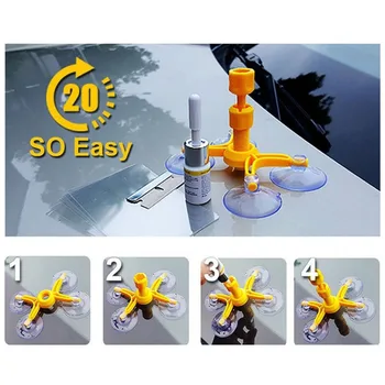 

DIY Windshield Repair Kits Car Window Repair Tools Glass Scratches Restore Windscreen Cracks Polishing Repair Tool Set