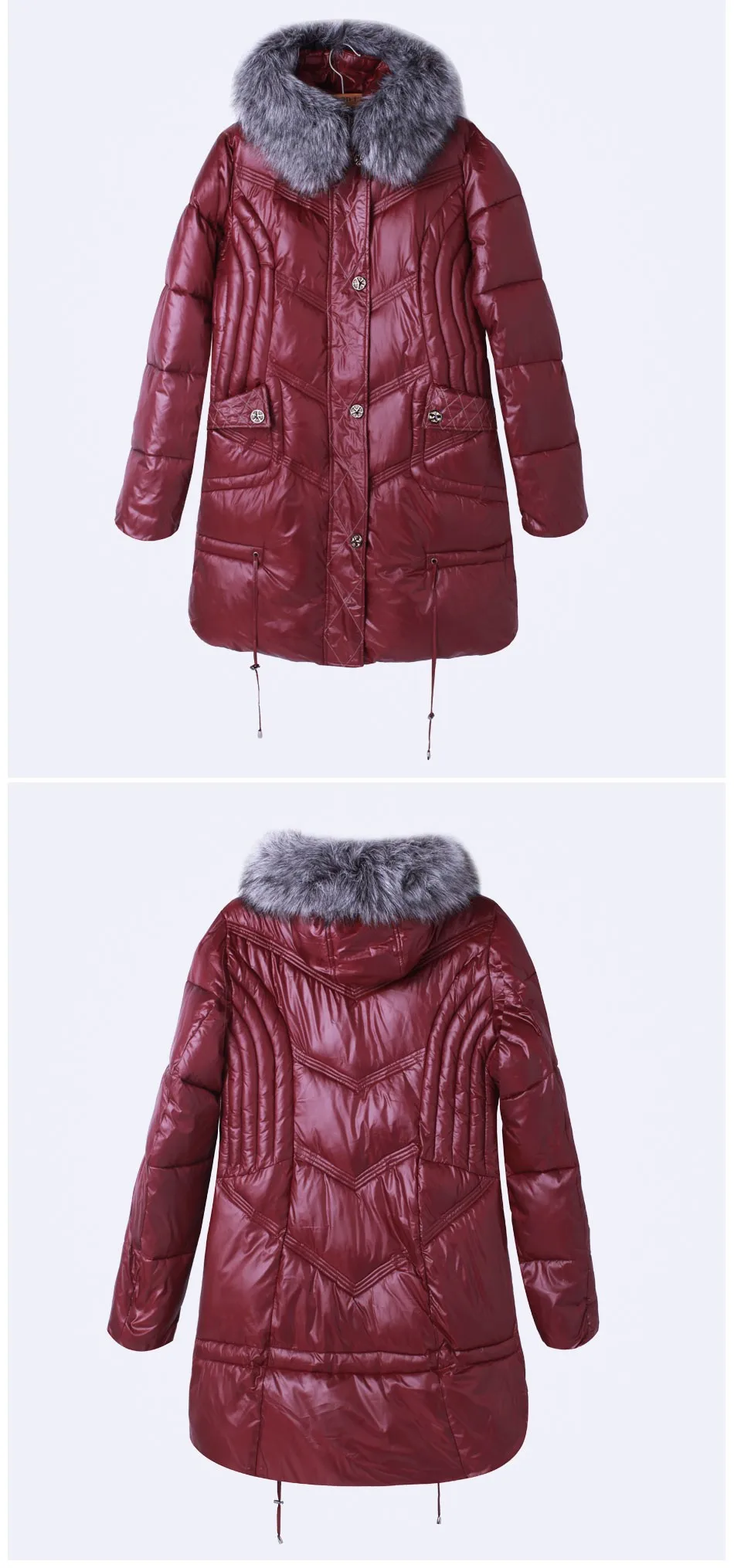 Ceprask высокое качество женская зимняя куртка-пуховик плюс Размеры x-долго женский Пальто для будущих мам модные Мех животных Теплая парка Camperas 4XL 5XL 6XL