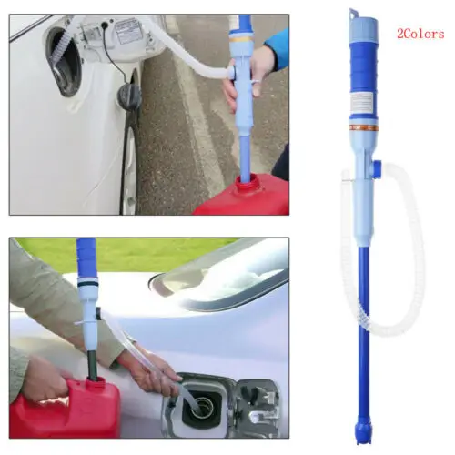 

Handheld Liquid Transfer Gas Oil Fish Tank Siphon Water Pump Battery Operated US
