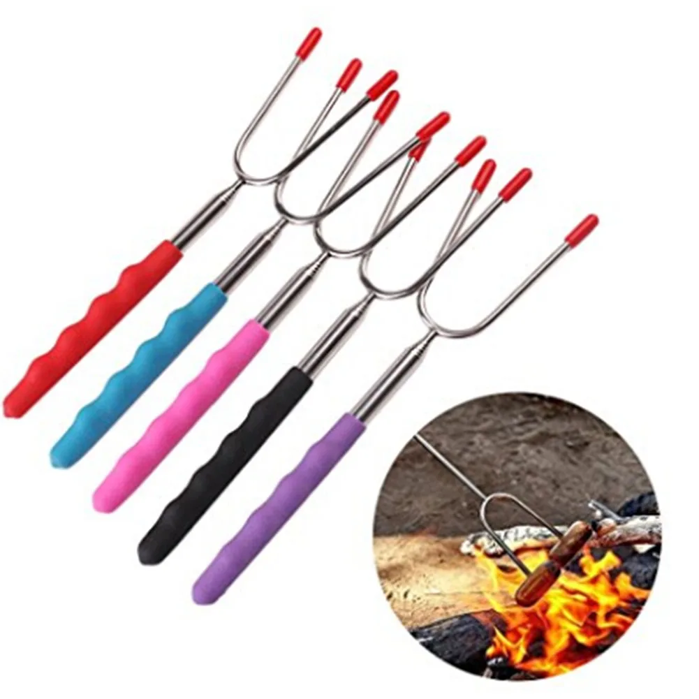 5PC/Set Stainless Steel Steak Barbecue Big Fork BBQ High Quality Meat