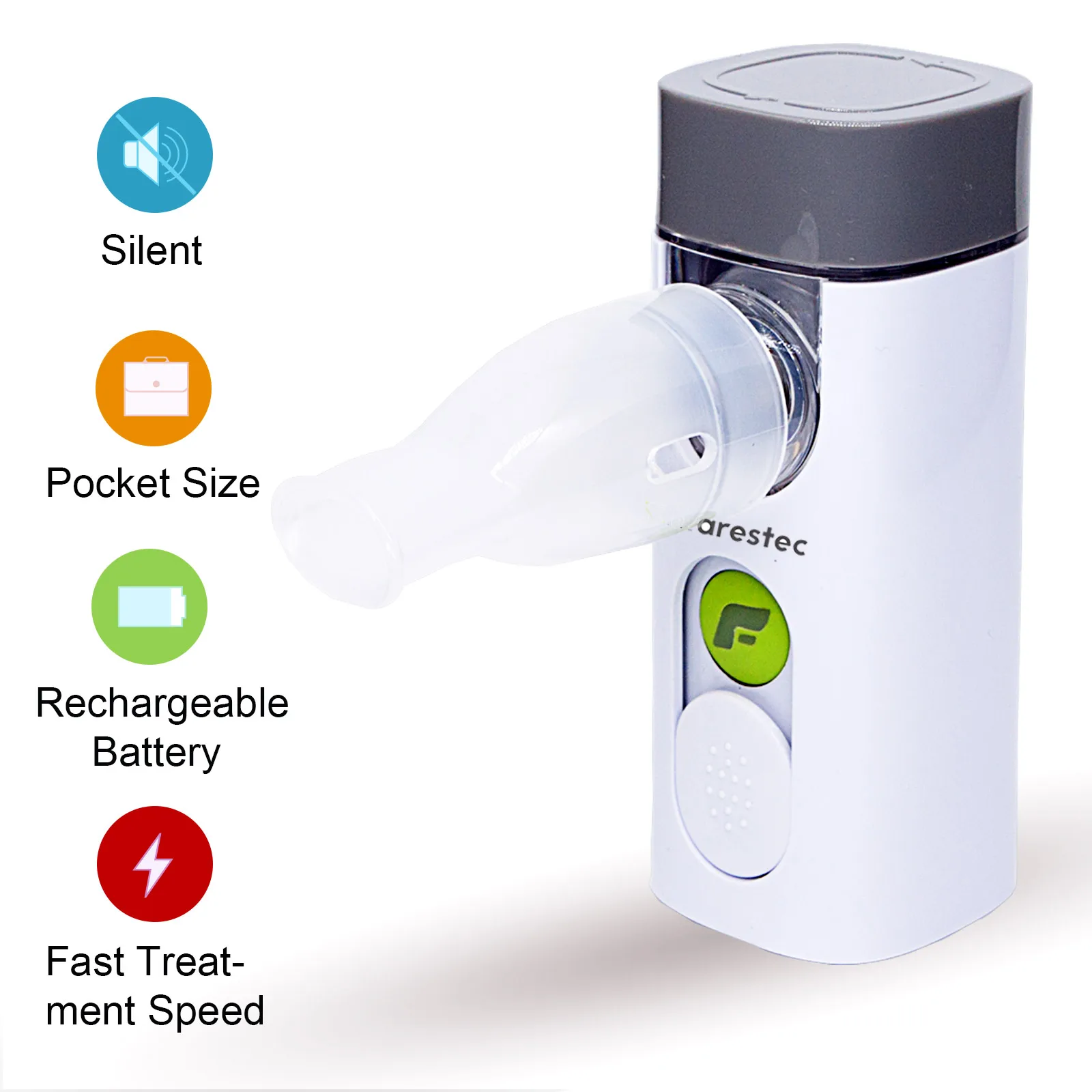 Asthma Inhaler Portable Nebulizer Handheld Ultrasonic mesh nebulizer rechargeable for Adult Kid Health Care Antarested PA15