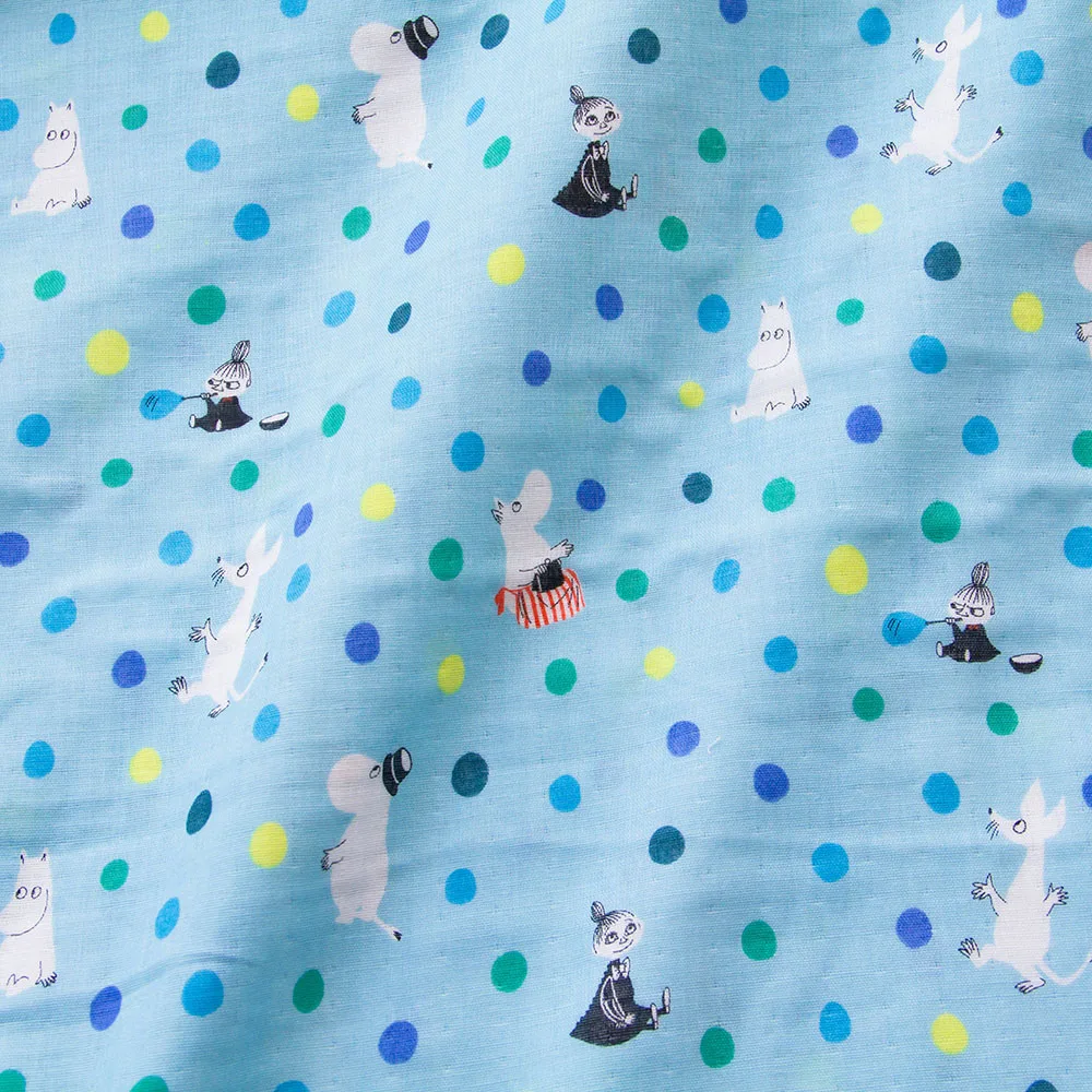 

50cm*108cm Japanese Soft Double Gauze Cotton Fabric Kids Baby Cloth Moomin B
