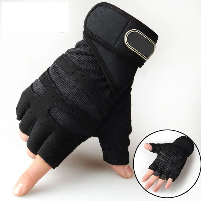 Elastic Gym Gloves Heavyweight Sports Exercise Weight Lifting Gloves Body Building Training Sport Fitness Gloves M-XL Glove