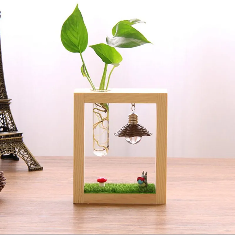 Креативная домашняя ваза подарок zakka продуктовые Тигры микро-пейзаж гидропоники украшения Смола ваза Тоторо Случайная