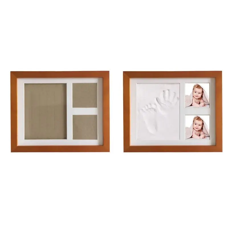 Baby Children Kids Hand Finger Foot Print Clay Mud Set Photo Picture Keepsake Frame Kit Gift