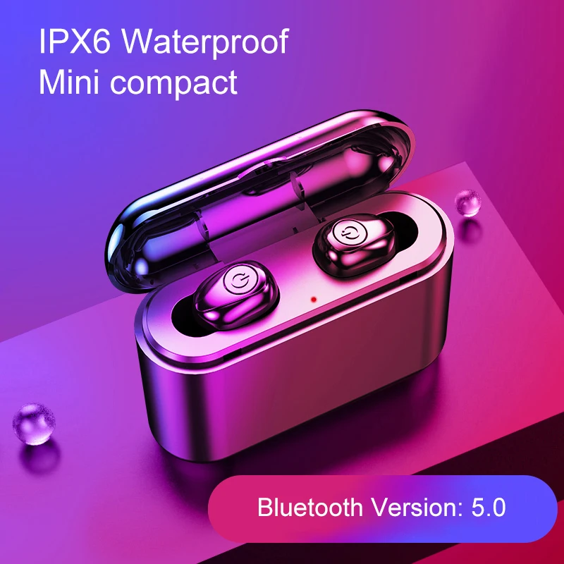 

X8S TWS Wireless Headphone Bluetooth 5.0 Earphones HD 3D Stereo Wireless Headphones CVC8.0 Noise Cancelling Headset with Mic