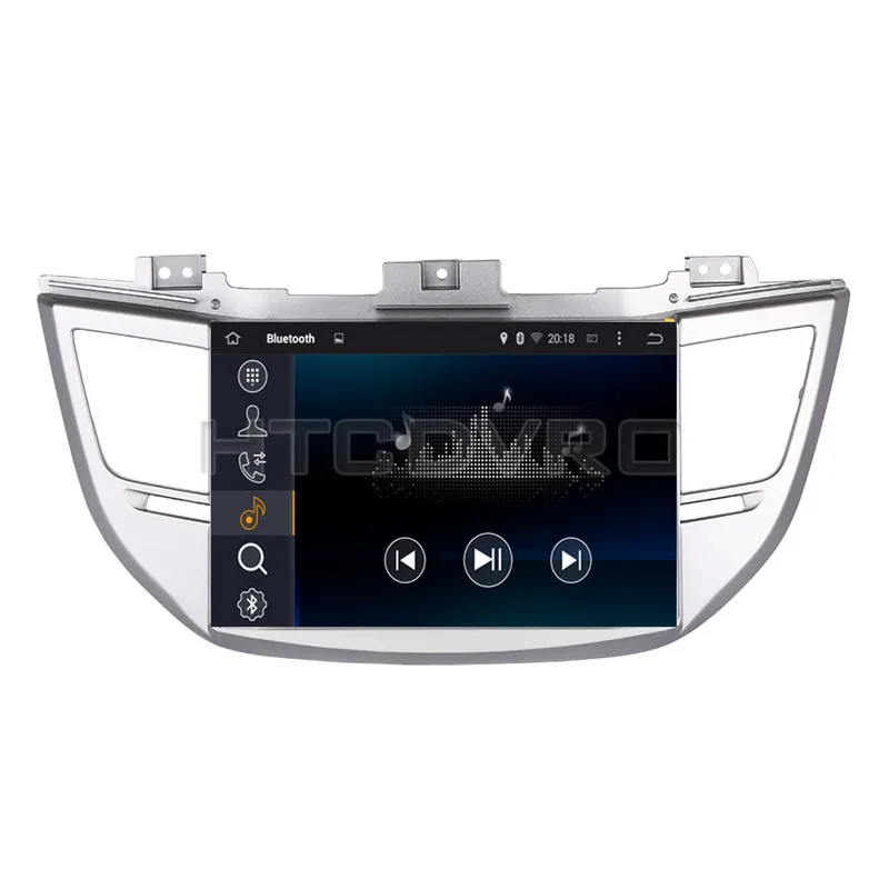 Clearance YMODVHT 10.1inch Octa Core 4GB+32GB Android 9.0 Car DVD Player for Hyundai Tucson 2015- Radio Stereo GPS Navigation 4