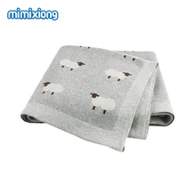 Детское вязаное одеяло для новорожденных, Пеленальное белье для коляски, детское одеяло из альпаки для мальчиков и девочек, детское одеяло