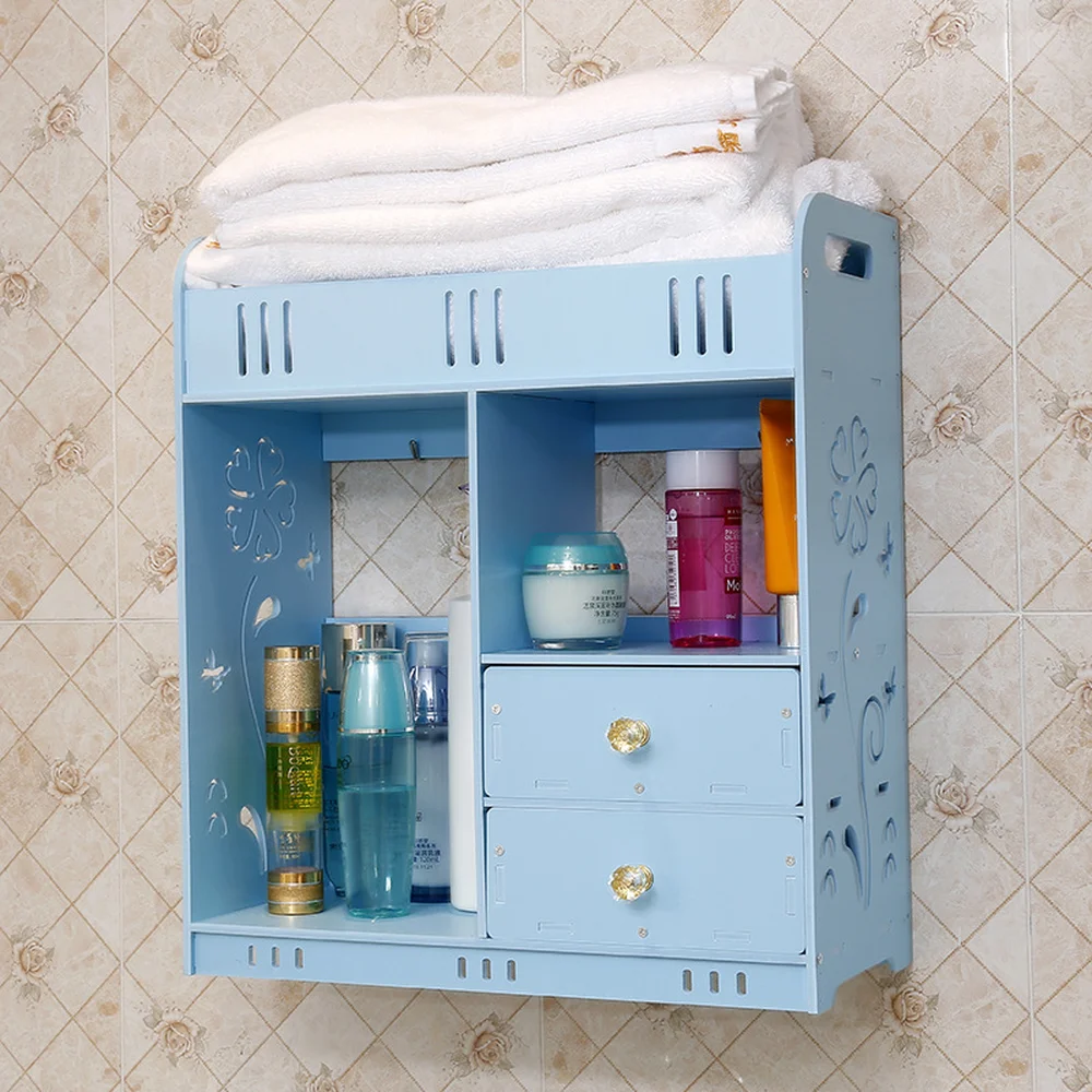 

Bathroom rack wall hanging bathroom storage rack suction wall type free punch toilet toilet storage rack lo89526