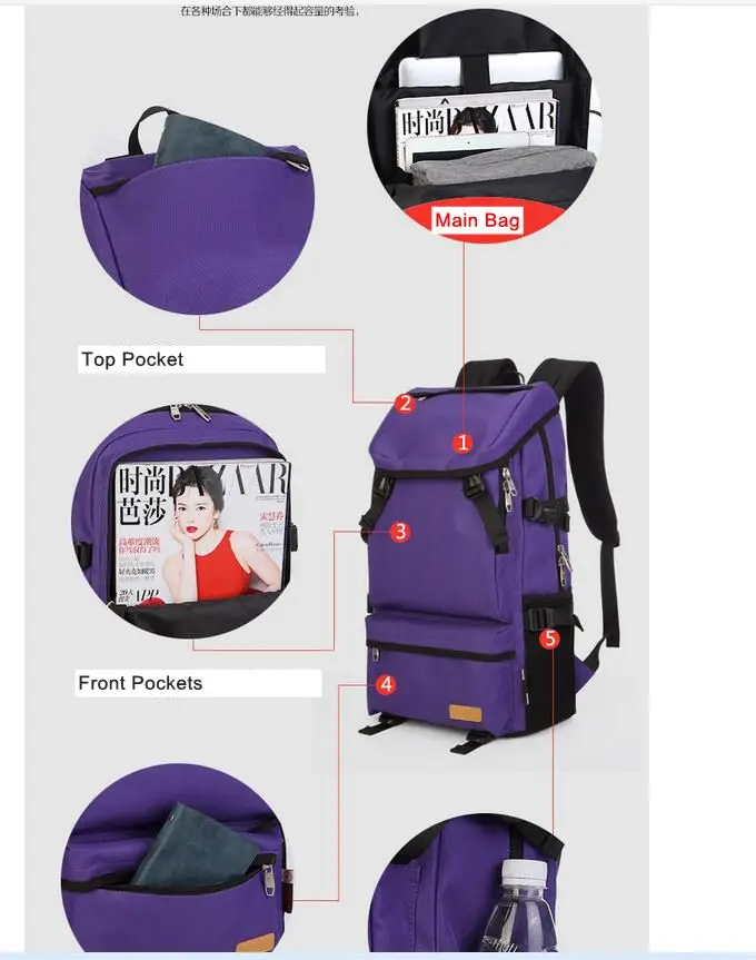Оксфордский мужской рюкзак, деловой рюкзак для путешествий, женская сумка 16 В, рюкзак для ноутбука, унисекс, школьная сумка на плечо, рюкзак для ноутбука, сумка