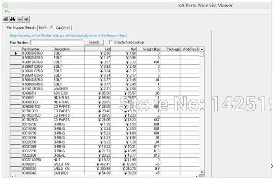 

Komatsu KPL (DNPL76) PRICE list 2016
