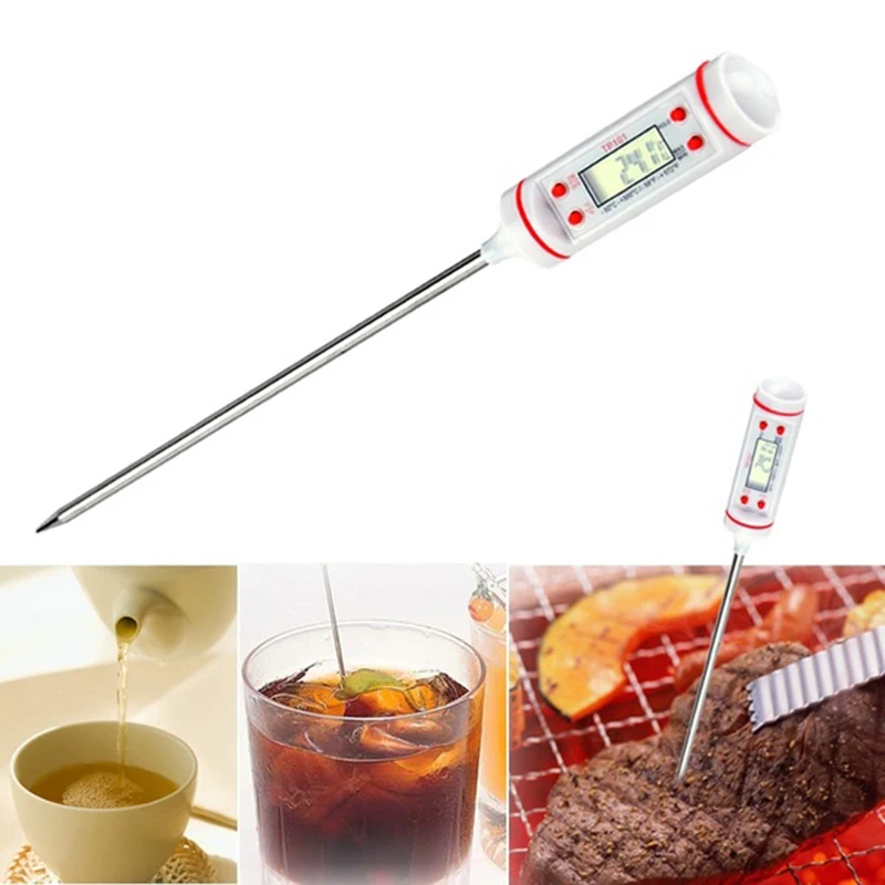 

Hot Digital Cooking Food Probe Meat Kitchen BBQ Selectable Sensor Thermometer