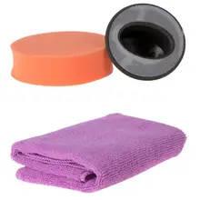 Новое поступление 5 компл./лот восковый держатель+ губка+ полотенце полировальная Подушка Комплект для полировка автомобиля полировщик мытья автомобилей Чистка