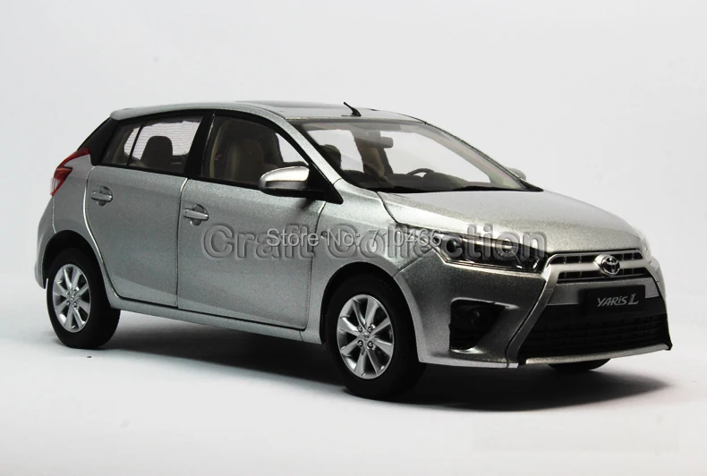 Silver Scale 1 18 New Toyota YARIS L Hatchback 2013 Diecast Model Car 7 Colors Available