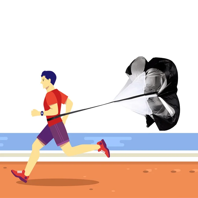 

150cm Workout Oxygen Resistance Training Parachute Running Chute Football Exercise Physical Speed Fit Endurance Equipment