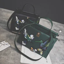 2016 fashion embroidery platinum package vintage handmade embroidered handbag messenger bag big bags